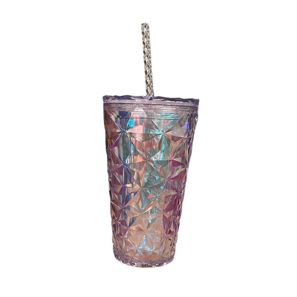 Starbucks Clear Diamond Iridescent Prism Crystal  Tumbler, 16 oz - Picture 2 of 4